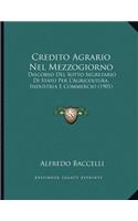 Credito Agrario Nel Mezzogiorno