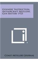 Gunners' Instruction, Antiaircraft Artillery, Gun Battery 1925