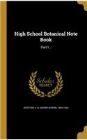 High School Botanical Note Book