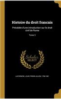 Histoire du droit francais