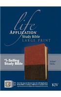 KJV Life Application Study Bible Large Print, Brown/Tan