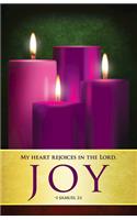 Joy Advent Candles Sunday 3 Bulletin (Pkg of 50)