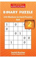 Binary Puzzle - 250 Easy to Medium Puzzles 6x6