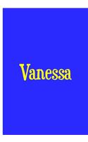 Vanessa - Blue Personalized Notebook / Extended Lined Pages / Soft Matte: An Ethi Pike Collectible: Custom Names