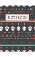 Notebook: Dead Head Design (Dead Pattern), 8,5" x 11" Size Notebook(Journal) with 120 Knitting Paper 2:3 Pages