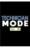 Technician Mode: On: Hangman Puzzles - Mini Game - Clever Kids - 110 Lined pages - 6 x 9 in - 15.24 x 22.86 cm - Single Player - Funny Great Gift