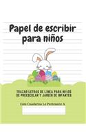 Papel de escribir para niños