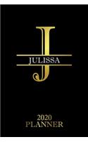 Julissa: 2020 Planner - Personalised Name Organizer - Plan Days, Set Goals & Get Stuff Done (6x9, 175 Pages)