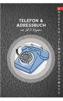 Telefon & Adressbuch mit A-Z Register: Telefonbuch zum eintragen