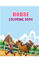 Horse coloring book