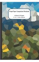 Low Poly Abstract Graph Paper Composition Notebook: Grid Paper Notebook - Quad Ruled - 60 Sheets - 120 Pages
