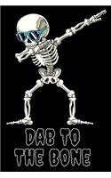 Dab To The Bone: 6x9 150 page Wide-Ruled Skeleton Notebook for elementary and middle school students.