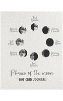 Phases of the moon Dot grid journal