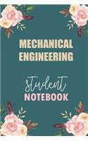 Mechanical Engineering Student Notebook: Notebook Diary Journal for Mechanical Engineering Major College Students University Supplies