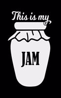 This Is My Jam: The large (8x10) do-it-yourself blank recipe notebook to write down your 120 favorite recipes with Index