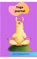 Llama Theme Yoga Journal