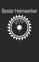 Bester Heimwerker 2019: A5 Notizbuch liniert 120 Seiten für Heimwerker