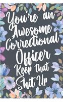 You're An Awesome Correctional Officer Keep That Shit Up