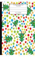 Unruled Composition Notebook. 6" x 9". 120 Pages. Circles Pattern Cover