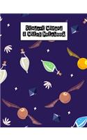Student Wizard & Witches Notebook: Notebook Ruled Paper for Birthday, Christmas, Back to School Journal Gift for Magical Friend, Family, Teacher, Student