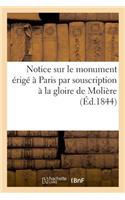 Notice Sur Le Monument Érigé À Paris Par Souscription À La Gloire de Molière