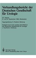 Verhandlungsbericht Der Deutschen Gesellschaft Für Urologie