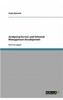 Analysing Formal and Informal Management Development