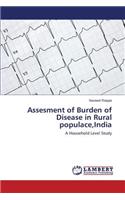 Assesment of Burden of Disease in Rural Populace, India