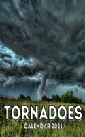 Tornadoes Calendar 2021: 16-Month Calendar, Cute Gift Idea For Hurricane Lovers Women & Men