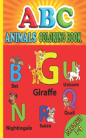ABC Animals Coloring Book
