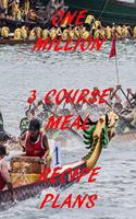 One Million 3 Course Meal Recipe Plans: Dragon Boat Recipe Planner: Bullet Style Dot Grid Journal, Diary, Planner & Notebook. 6*9 inch, 270 pages