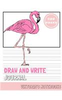 Draw And Write Journal: Pink Flamingo Writing and Drawing Journal for Kids Activity Workbook Kindergarten to Third Grade Elementary School100 Pages 8.5x11(1 Draw and Write Journals for Kids)