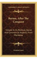 Burma, After The Conquest
