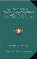 Az 1843/44-Ik Evi Magyar Orszaggyulesi Also Tabla V1