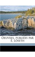 Oeuvres, Publi Es Par E. L Seth