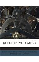 Bulletin Volume 27