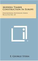 Modern Timber Construction in Europe
