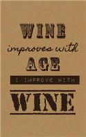 Wine Improves With Age I Improve With Wine