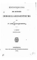 Entstehung Des Deutschen Immobiliareigenthums