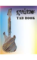 Guitar Tab Books: Blank Sheet Music with Chord Boxes, Tab, Lyric Line and Staff Paper - (Composition Notebook - Music Manuscript Paper) - Abstract Guitar Cover Vol.1: