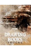 Drawing Books Trucks: Blank Doodle Draw Sketch Book