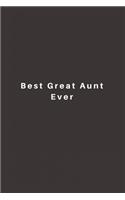 Best Great Aunt Ever