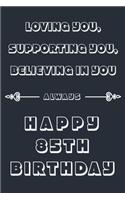 Loving you, Supporting You, Believing in you always - Happy 85TH Birthday