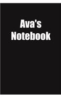 Ava's Notebook: 6x9 Lined Notebook, Gift For a Friend or a Colleague (Gift For Someone You Love)