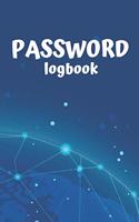 Password Logbook: A5 size (5.5 x 8.5)