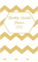 Monthly Schedule Planner 2020