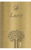 Larry: Personalized Name Journal/Notebook for Men - Masculine Metal-look Cover with Lined Writing Pages
