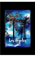 Los Angeles: California Christmas Notebook With Lined Wide Ruled Paper For Taking Notes. Stylish Tropical Travel Journal Diary 6 x 9 Inch Soft Cover. For Home, W