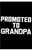 Promoted To Grandpa: Grandparent's Day Journal Notebook Gifts, Funny Grandpa & Grandma Notebook Journal, Grandmother & Grandfather Journal, Grandparents Journal for Gran