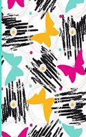 Spread Those Wings And Show Your Colours: Illustrated Motivational Journal, 148 Lined Pages Plus Goal Dedication, Daily Notebook, Journal, Diary, Multi-Coloured Butterflies (Large, 8.5 x 11 